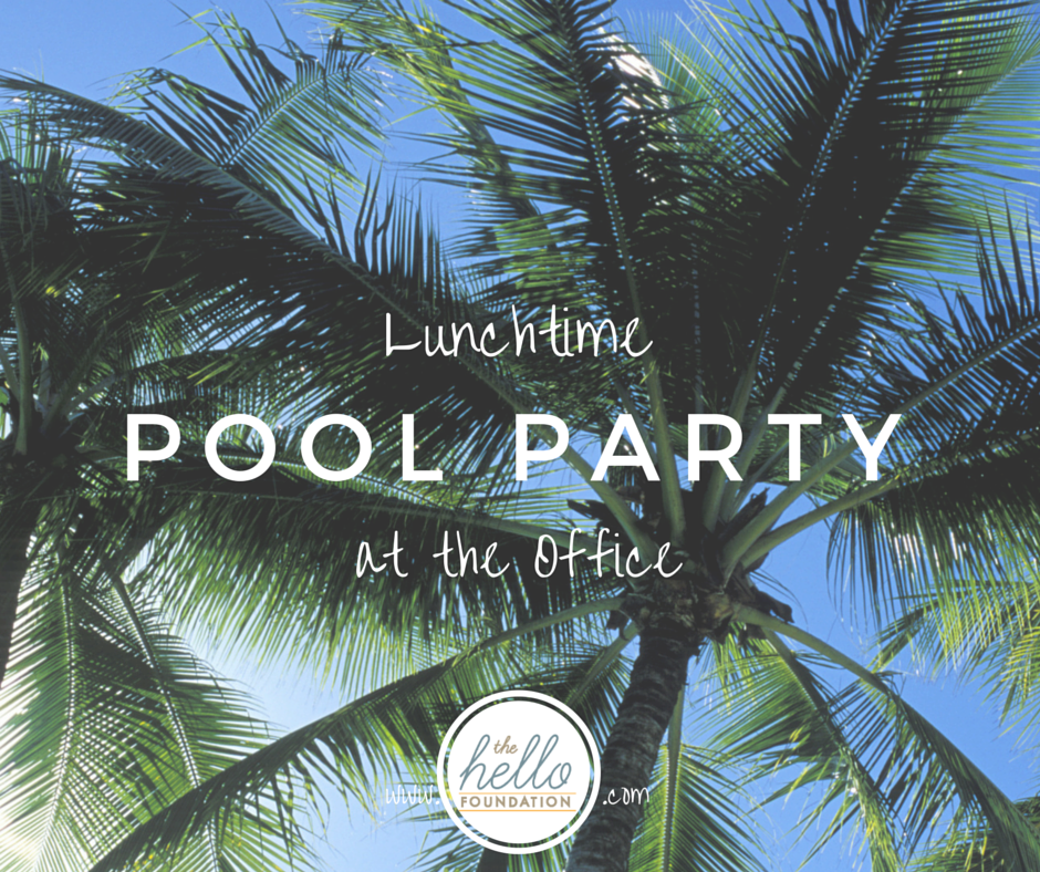 lunchtime office pool party