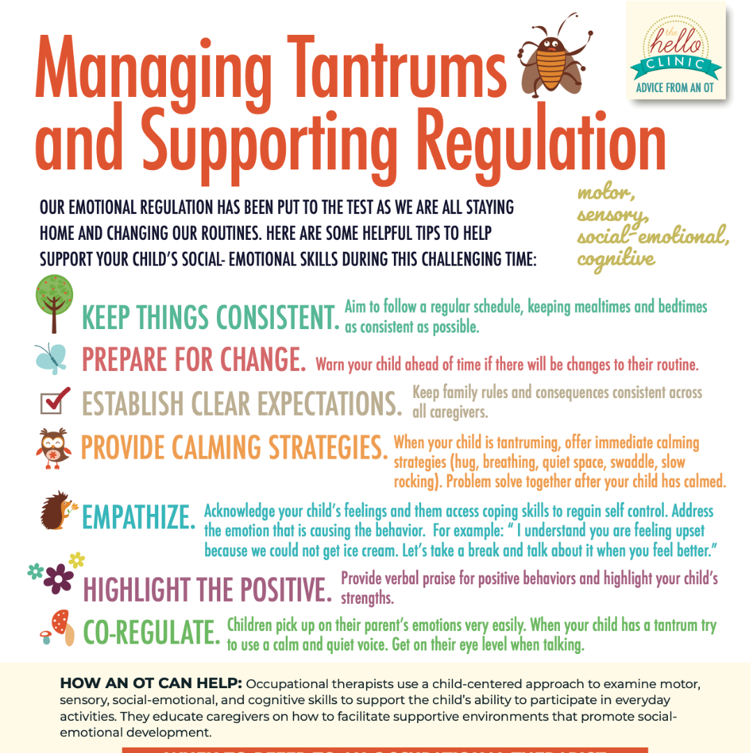 Managing Tantrums And Supporting Self Regulation Advice From An OT 