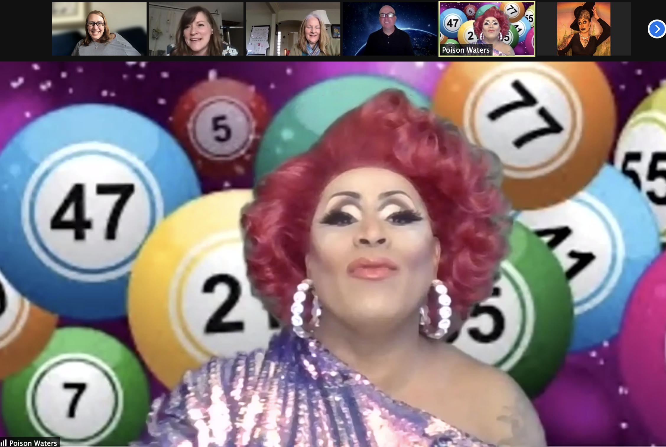 Poison Waters drag queen bingo